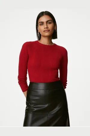Marks & Spencer Dámský pletený top s kulatým výstřihem