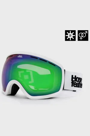 Horsefeathers Snowboardové brýle Knox - white/mirror green