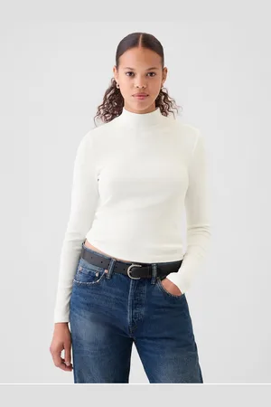 GAP Dámské rebrované crop tričko