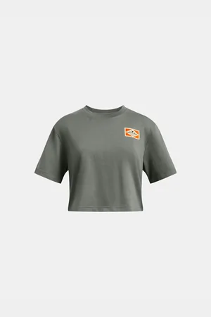 Under Armour Dívčí tričko Pjt Rck Campus Crop SS