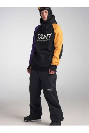 Tenson Unisex mikina s kapucí COLOURWEAR Bowl 2.0 fialová/žlutá