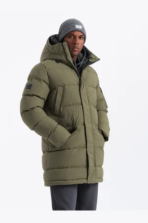 Ombre Clothing Pánská outdoorová dlouhá bunda parka