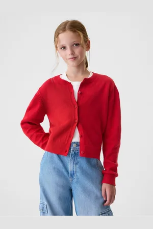 GAP Dětský crop kardigan CashSoft