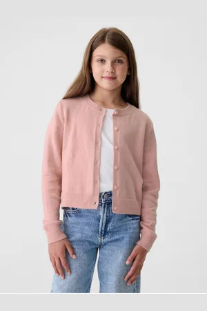 GAP Dětský crop kardigan CashSoft