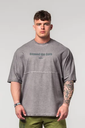 Nebbia Washed-off Oversized tričko NO SHORTCUTS 369