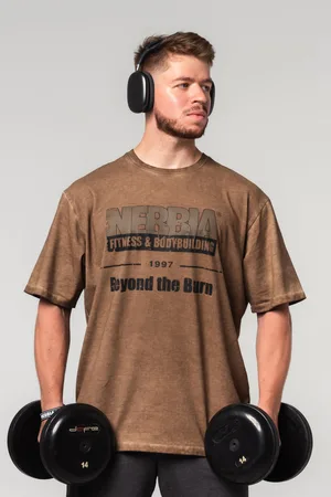 Nebbia Washed-off oversized tričko HERITAGE 355