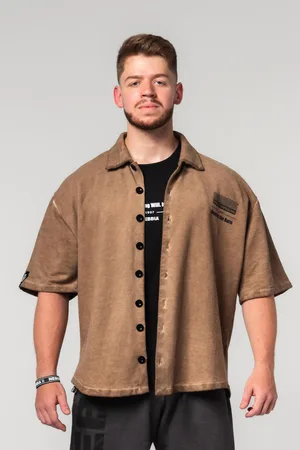 Nebbia Washed-off oversized košile 90s THROWBACK 347
