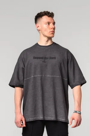 Nebbia Washed-off Oversized tričko NO SHORTCUTS 369