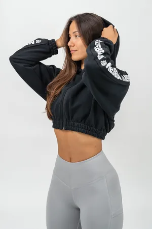 Nebbia Crop mikina s kapucí ICONIC 254