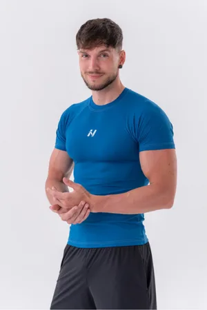 Nebbia Funkční Slim-fit tričko 324 Blue