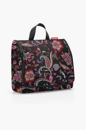 Reisenthel Vínovo- dámská vzorovaná kosmetická taška Toiletbag XL Paisley Black