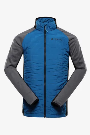 Alpine Pánská mikina mikina s merino výplní JORW mykonos blue