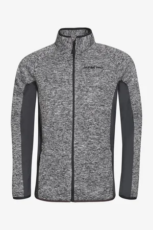 Alpine Pánská mikina QELEN dk.true gray