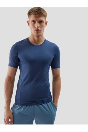 4F Pánské sportovní tričko slim z recyklovaných materiálů