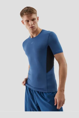 4F Pánské sportovní tričko slim z recyklovaných materiálů