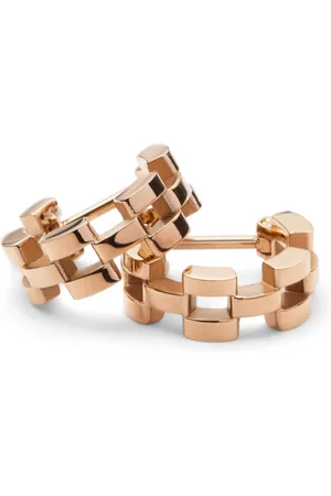 Daniel Wellington Dámské růžovozlaté ocelové náušnice 3-Link