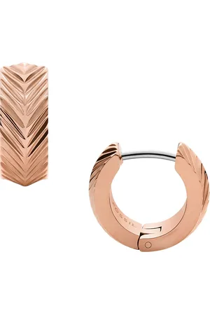 Fossil Dámské růžovozlaté pozlacené náušnice JF04662791