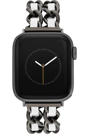 Steve Madden Dámský řemínek v kombinaci ocel a veganská kůže pro Apple Watch 38/40/41mm, WS/1001BKWT424445