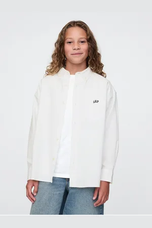 GAP Dětská oversize košile Oxford