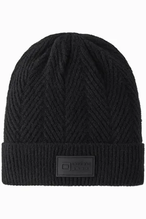 Ombre Clothing Pánská pletená čepice s nášivkou