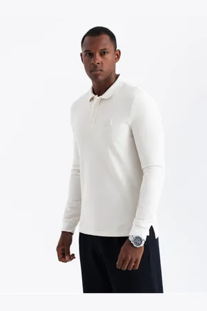 Ombre Clothing Pánské polo tričko s dlouhým rukávem