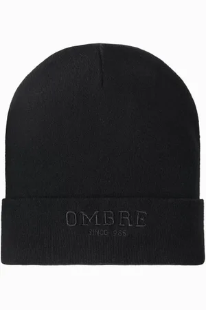 Ombre Clothing Pánská pletená čepice s vyšitým nápisem