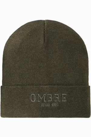 Ombre Clothing Pánská pletená čepice s vyšitým nápisem