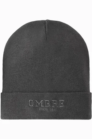 Ombre Clothing Pánská pletená čepice s vyšitým nápisem