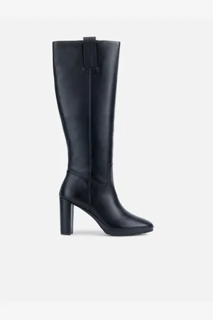 Geox Černé dámské kozačky Walk Pleasure 85
