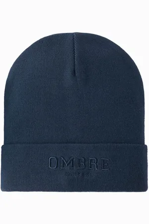 Ombre Clothing Pánská pletená čepice s vyšitým nápisem