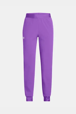 Under Armour Dívčí tepláky UA Rival Woven Jogger-PPL