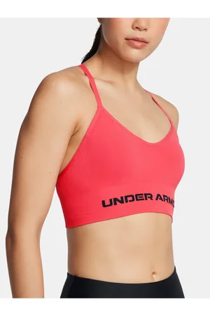 Under Armour Dámská podprsenka Vanish Seamless Low Bra-RED