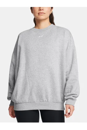 Under Armour Dámská mikina Rival Fleece OS Crew-GRY