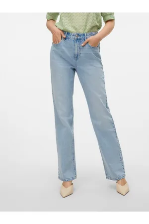VERO MODA Světle modré dámské rovné džíny Tessa