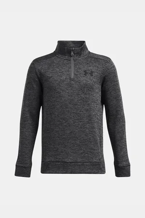 Under Armour Chlapecká mikina UA Armour Fleece 1/4 Zip-GRY