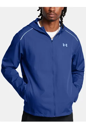 Under Armour Pánská bunda UA Launch Hooded Jacket-BLU