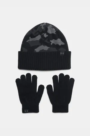 Under Armour Chlapecká čepice B Beanie/Glove Combo-BLK