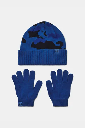 Under Armour Chlapecká čepice B Beanie/Glove Combo-BLU