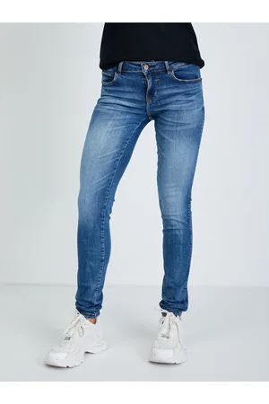 Guess Modré dámské slim fit džíny Curve X