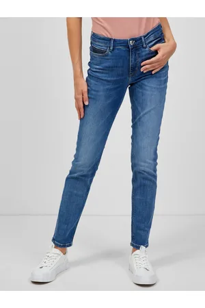 Guess Modré dámské slim fit džíny