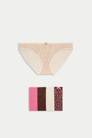 Marks & Spencer Kalhotky bikini střihu, z bavlny Lycra™, sada 5 ks