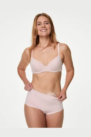 Marks & Spencer Kalhotky Stoma do pasu s vysokým podílem bavlny, 3 ks