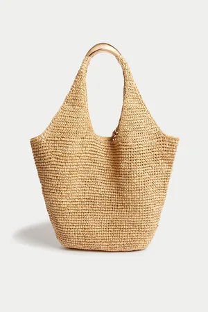 Marks & Spencer Slaměná taška s uchy