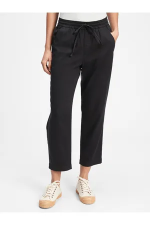 GAP Černé dámské kalhoty easy straight pull-on pants