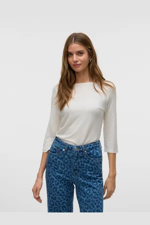 VERO MODA Bílé dámské tričko Fiona