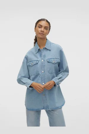 VERO MODA Dámská džínová košilová bunda Naya