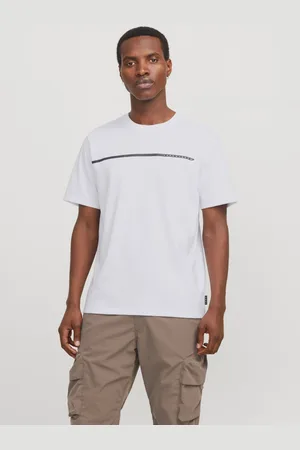 JACK & JONES Bílé pánské tričko Fusion