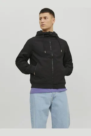 JACK & JONES Černá pánská bunda Basic