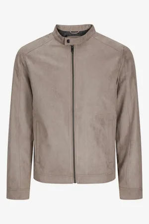JACK & JONES Pánská bunda v semišové úpravě Dylan