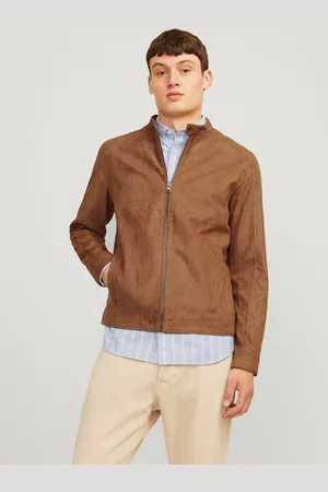 JACK & JONES Pánská bunda v semišové úpravě Dylan